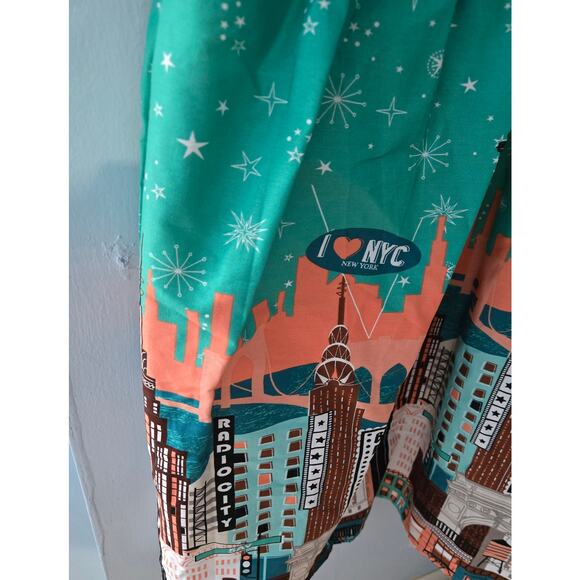 Sucrefas XXL New with Tags Striped Cityscape Fit and Flare Dress - Picture 2 of 11